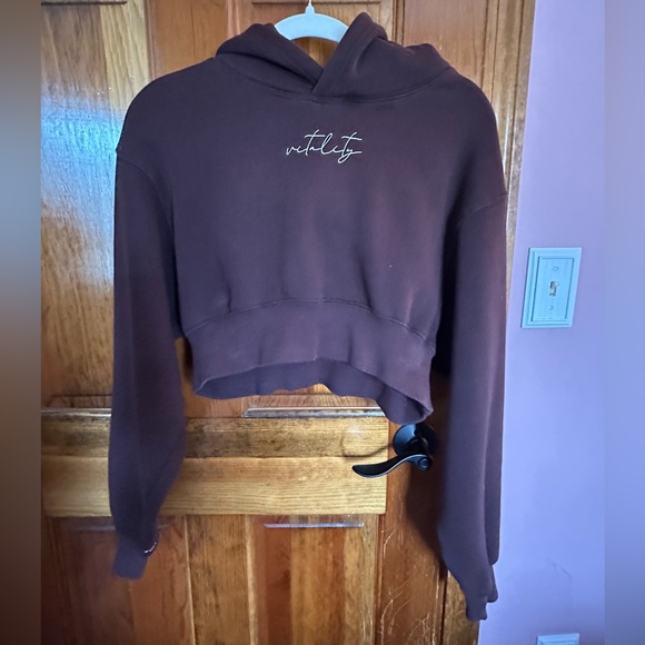 Balance Athletica | Vitality Affirmation Cropped Inclusion Hooded Sweatshirt - Picture 1 of 9